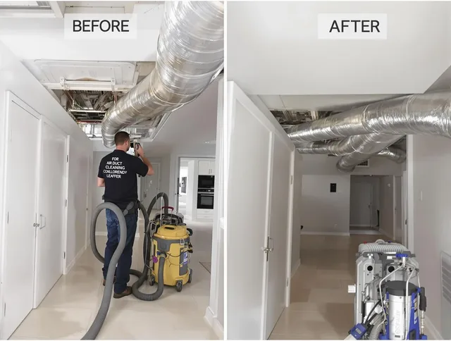 Medway Air Duct Cleaning professional performing thorough air duct cleaning in Medway