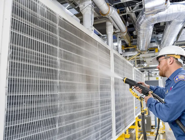 Professional commercial coil cleaning by Medway Air Duct Cleaning in Medway